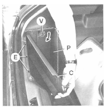 Volvo 440 - 460 - 480 RTA. Remplacement des lampes de teux ar