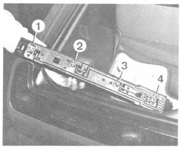 Volvo 440 - 460 - 480 RTA. Disposition des lampes de feux ar