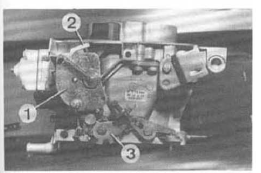 Volvo 440 - 460 - 480 RTA. Carburateur solex 28-34 z 10 : départ à froid