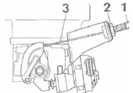 Volvo 440 - 460 - 480 RTA. Réglage du cable d'accélérateur