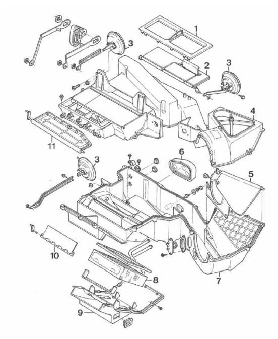 Volvo 440 - 460 - 480 RTA. Bloc chauffage