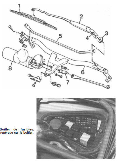 Volvo 440 - 460 - 480 RTA. Essuie-glace avant