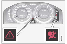  Volvo V60 - Témoin d'avertissement dans le combiné d'instruments