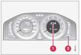  Volvo V60 - Montre et bouton de réglage