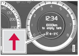  Volvo V60 - Indicateur de rapport