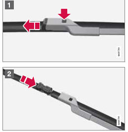  Volvo V60 - Remplacement des balais d'essuieglace 