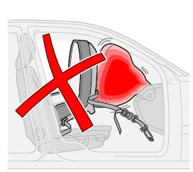 Airbag et siège-enfant ne sont pas compatibles!