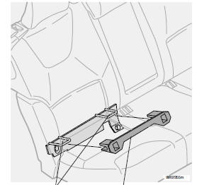 Points de fixation isofix barre