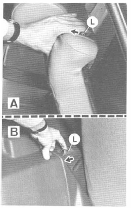 Dossiers arrière rabattables