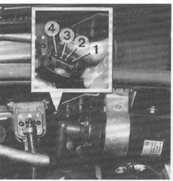 Contrôle de l'étage final (moteur turbo) repérage des bornes du connecteur