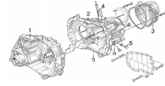 Volvo 440 - 460 - 480 RTA. Carter de boite de vitesses