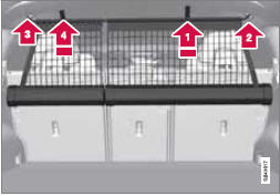 Sortez le filet des cassettes, il se verrouille