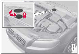 Emplacement du réservoir de liquide de frein