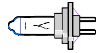 Ampoule de feu de croisement - h 7